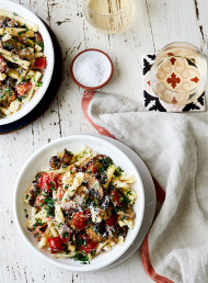 Caserecce with Mushrooms