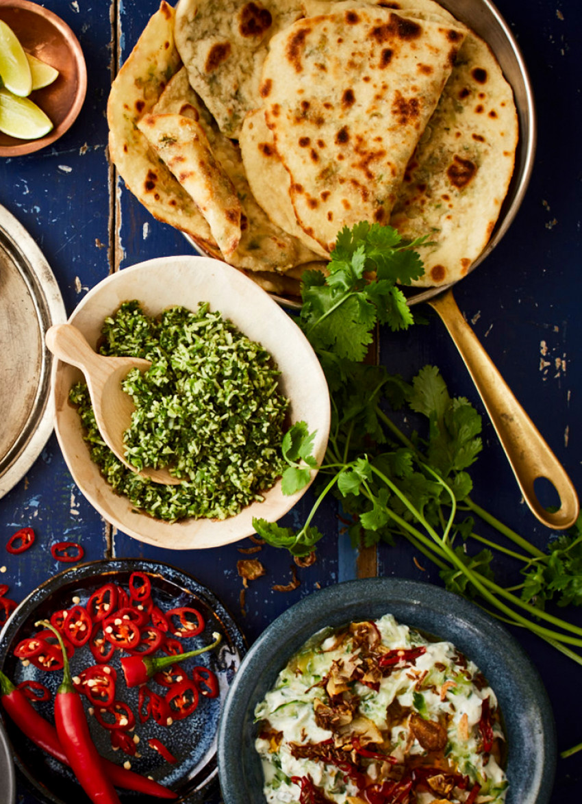 Toasted Sesame and Spring Onion Flatbreads