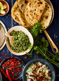 Toasted Sesame and Spring Onion Flatbreads