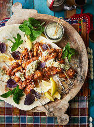 Spice Grilled Chicken Thigh Kebabs