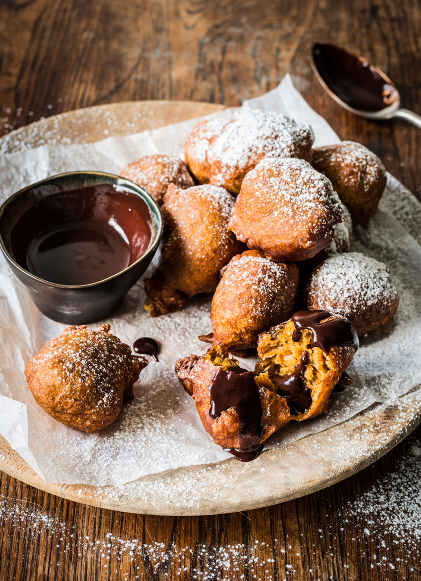 Spiced Pumpkin Drop Doughnuts