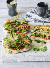 Pork and Lemongrass Banh Mi Burgers