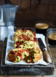 Mini Pesto, Prosciutto and Kumara Loaves with Walnuts and Semi-dried Tomatoes