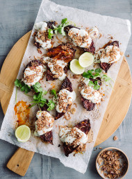 Baked Sweet Potatoes with Gochujang and Miso Butter