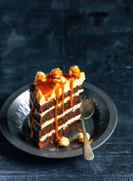 Coffee, Chocolate and Caramel Layer Cake