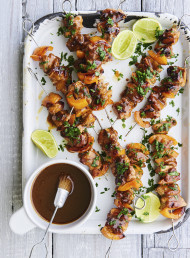 Barbecued Buffalo Chicken Kebabs