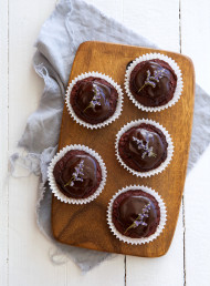 Cacao and Beetroot Babycakes with Dark Chocolate Ganache (gf)