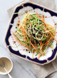 Cucumber and Carrot ‘Noodles’ with Sesame Sauce