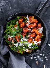 Korean Chicken with Spring Onions and Broccolini