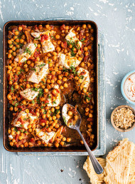Market Fish with Chana Masala
