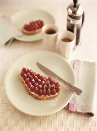 Mascarpone Toast with Fresh Raspberries