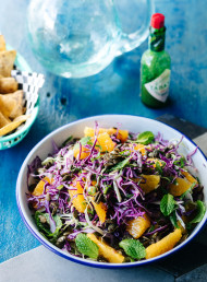 Shaved Cabbage Slaw with Grapefruit