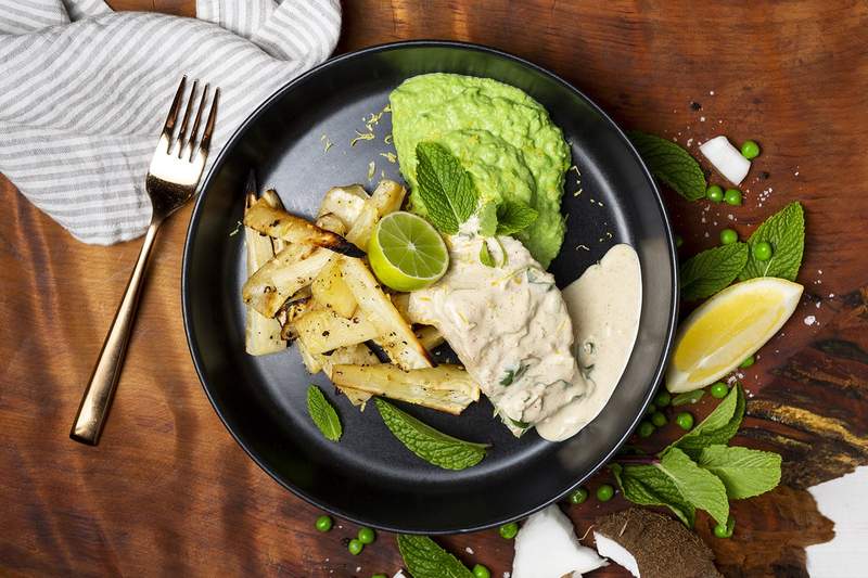 Image of coconut fish curry