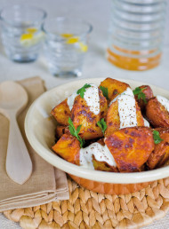 Roast Potatoes with Mustard and Spices