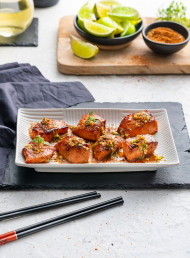Miso and Lime Glazed Salmon with Togarashi