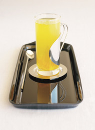 Mulled White Wine with Rose Geranium Water