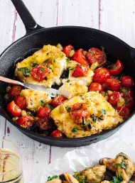 Pan-fried Feta with Honey and Oregano Dressing