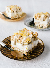 Salted Caramel Popcorn and Ice Cream Parfait 