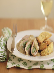 Pork Scallopine and Parmesan Potatoes