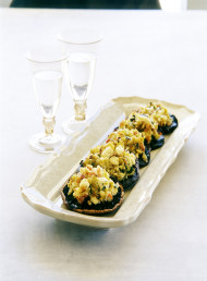 Prosciutto and Feta Stuffed Mushrooms