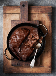 Pulled Brisket with Cherries, Star Anise and Hoisin Sauce