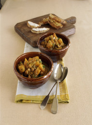 Pumpkin, Sherry and Chickpea Soup