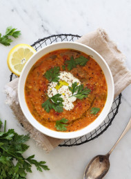 Nourishing Red Lentil, Paprika and Lemon Soup