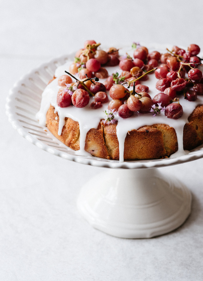 Roasted Grape Cake