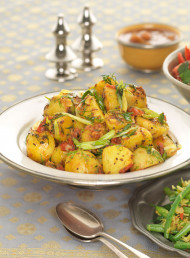Sautéed Potatoes with Tomato, Cumin and Dill