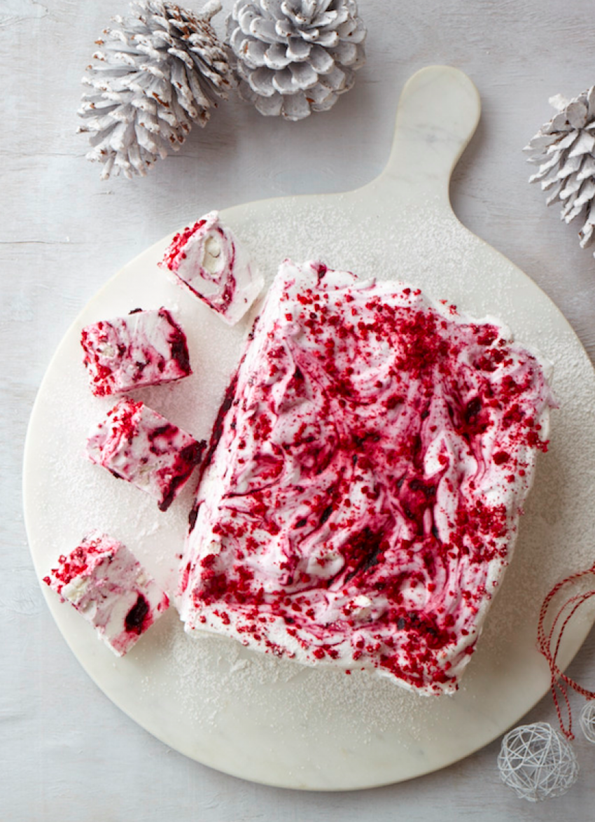 Mixed Berry, Rosewater and Crushed Meringue Marshmallow