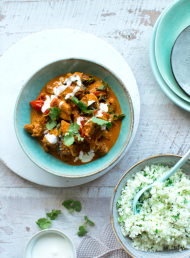 Nadia Lim's Chicken and Spinach Tikka Masala with Cauliflower ‘Rice’