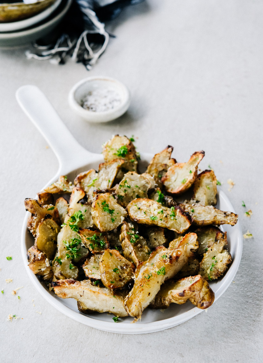 Parmesan Roasted Jerusalem Artichokes