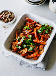 Maple and Paprika Roasted Carrots