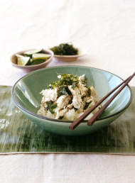 Snapper Salad with Fried Basil