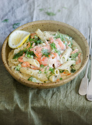 Speedy Salmon and Broccoli Pasta