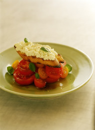 Vine Ripened Tomatoes with Fresh Ricotta