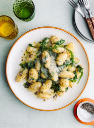 Warm New Potatoes with Rocket, Mustard and Pecorino