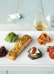 Spiced Salmon with Salad Plate