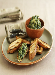 Zucchini Trifolati on Crostini